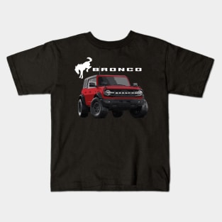 wildtrak new bronco race red Kids T-Shirt